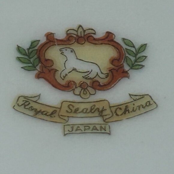 Vintage Royal Sealy China Japan Iridescent Green w/ Gold Trim Cup & Saucer Set - Picture 7 of 8